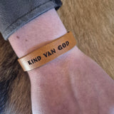 Leren armband - Kind van God