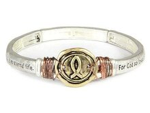 Armband - For God so loved - goud