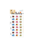 Fun stickers cute animals