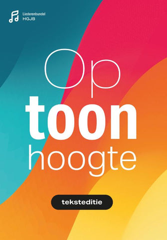 Op toonhoogte 2025 Tekstboek