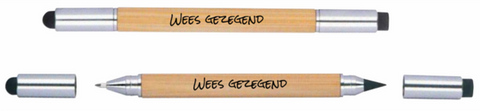 2-1 pen/potlood met gum, Wees gezegend