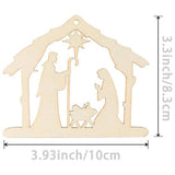 DIY Houten ornament Kerststal