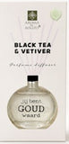 Parfum diffuser - geurstokjes - Jij bent goud waard - Black tea & vetiver