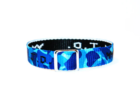 Armband - WWJD - Cameo Blue