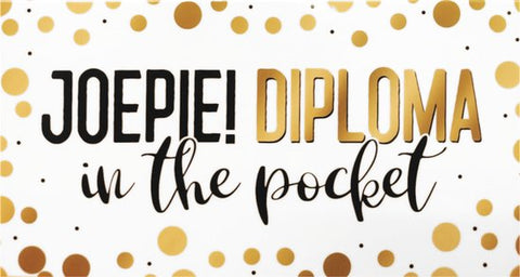 Wenskaart - Joepie! Diploma in the pocket