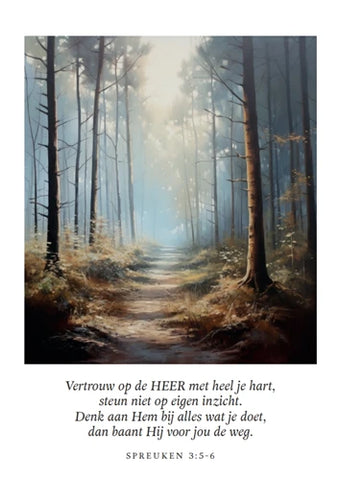 Poster - Vertrouw op de HEER