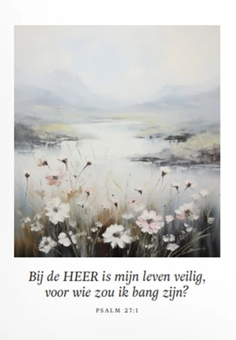 Poster - Bij de HEER is mijn leven veilig