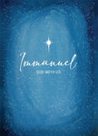 Kerstkaart 'Immanuel God with us' - MirDesign