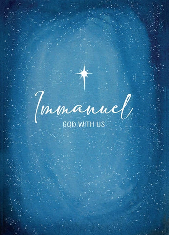 Kerstkaart 'Immanuel God with us' - MirDesign