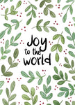 Kerstkaart 'Joy to the world' - MirDesign