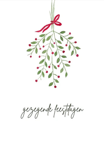 Kerstkaart 'Gezegende feestdagen' - MirDesign