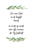 Kerstkaart 'Eer aan God' - MirDesign