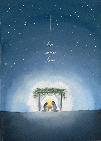 Kerstkaart 'Love came down' - MirDesign