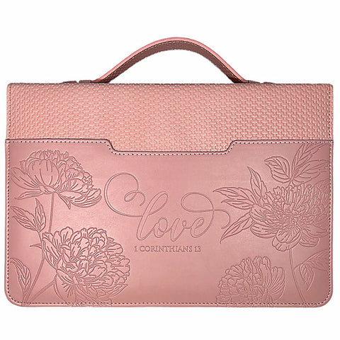 Bijbel hoes/cover roze Love