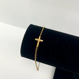 Armband - kruis - goud