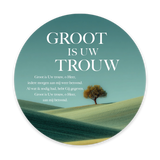 Kaart; Opwekking 123 Groot is Uw trouw
