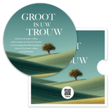 Kaart; Opwekking 123 Groot is Uw trouw