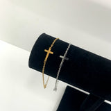 Armband - kruis - zilver
