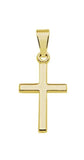 Vergulde ketting (goud) 45 cm. met hanger kruis