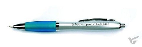Balpen blauw je bent een parel in Gods hand