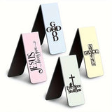 Magnetische boekenleggers - 4stuks - Jesus loves you