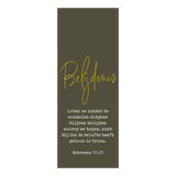 Boekenlegger - Belijdenis - Laten we zonder te wankelen...