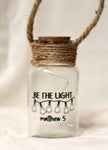 Fles met ledverlichting 'Be the light'