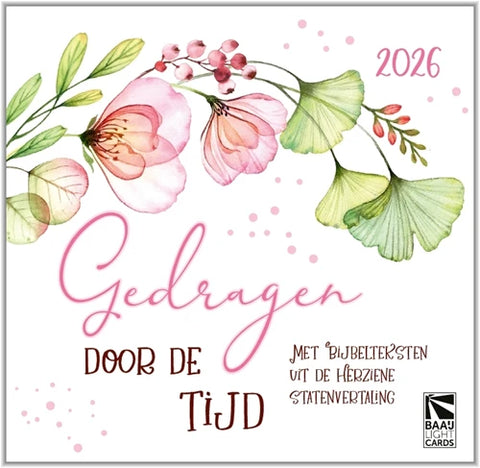 Kalender 2026 - Gedragen door de tijd (HSV teksten)