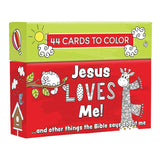Kleurkaarten voor kinderen - 44 stuks- Jesus loves me