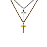 Ketting met kruis - 4 cm - stainless steel