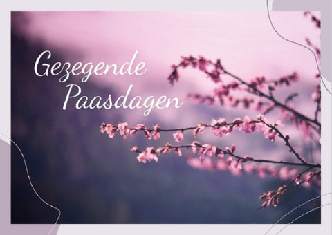 Wenskaart - Gezegende Paasdagen