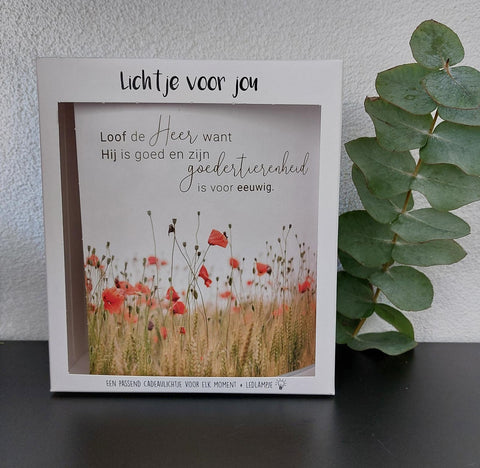 lichtje voor jou - loof de Heer want Hij is goed