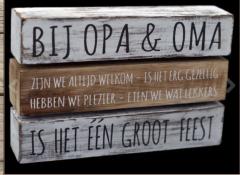 Tekstblok - Bij opa & oma