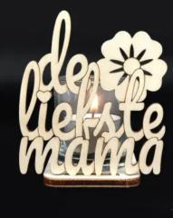 Waxinehouder - de liefste mama