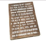 Tekstblok - 's avonds in het donker