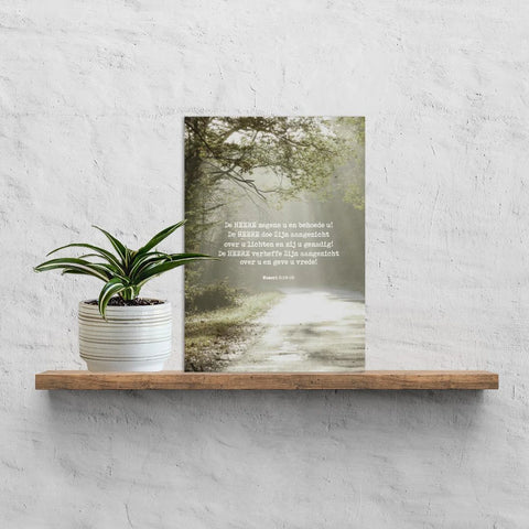 Plexiglas De HEERE zegene u... a4