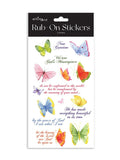Rub on stickers - watercolour
