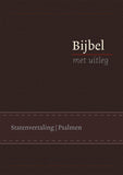 Bijbel Statenvertaling met uitleg in cassette 170 x 240mm - blauw