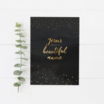 Kerstkaart: Jesus, what a beautiful name